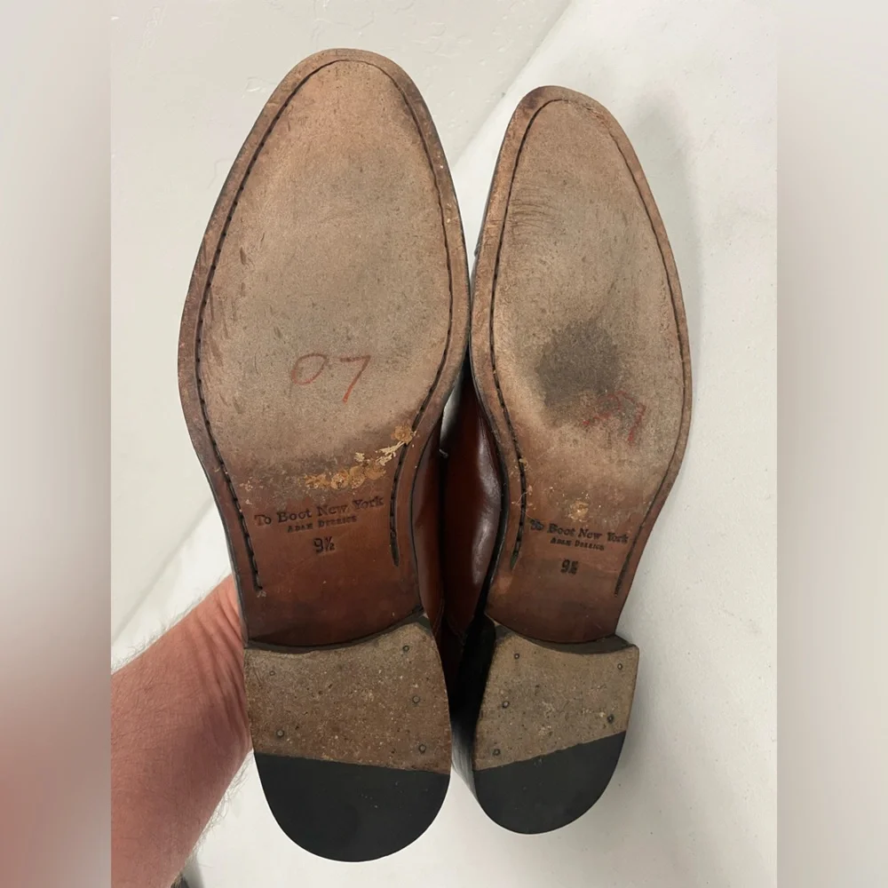 To Boot New York Made in Italy Burnished Cap Toe Oxford in Brown Size 9 1/2 $450